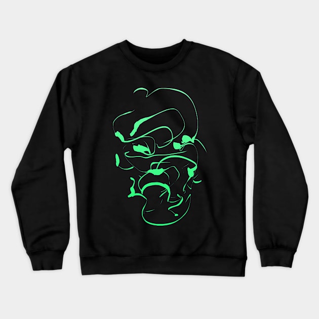 face Crewneck Sweatshirt by Nikokosmos